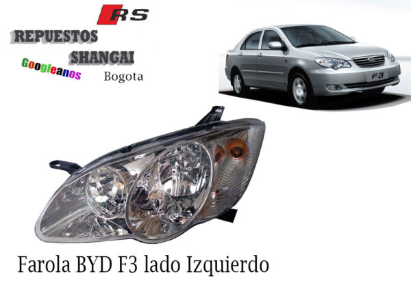 Farola BYD F3 lado Izquierdo