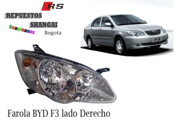 Farola BYD F3 Lado Derecho